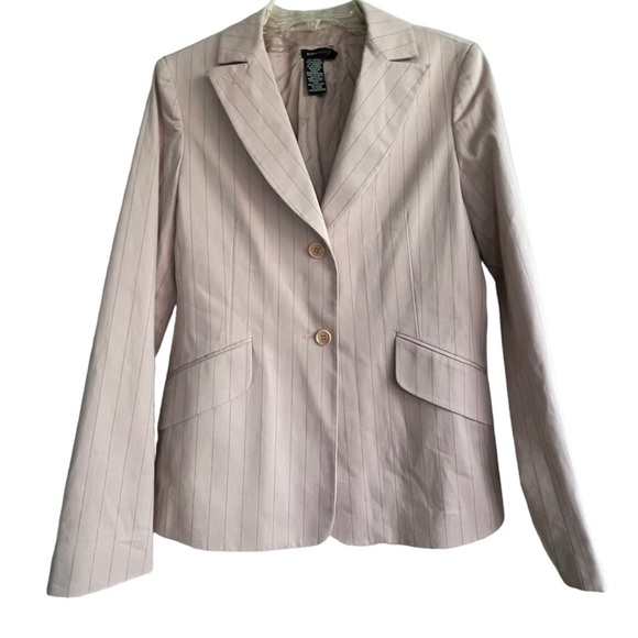 BCBG MaxAzria Blazer Two Button Pink Lined Size Medium - Picture 4 of 7